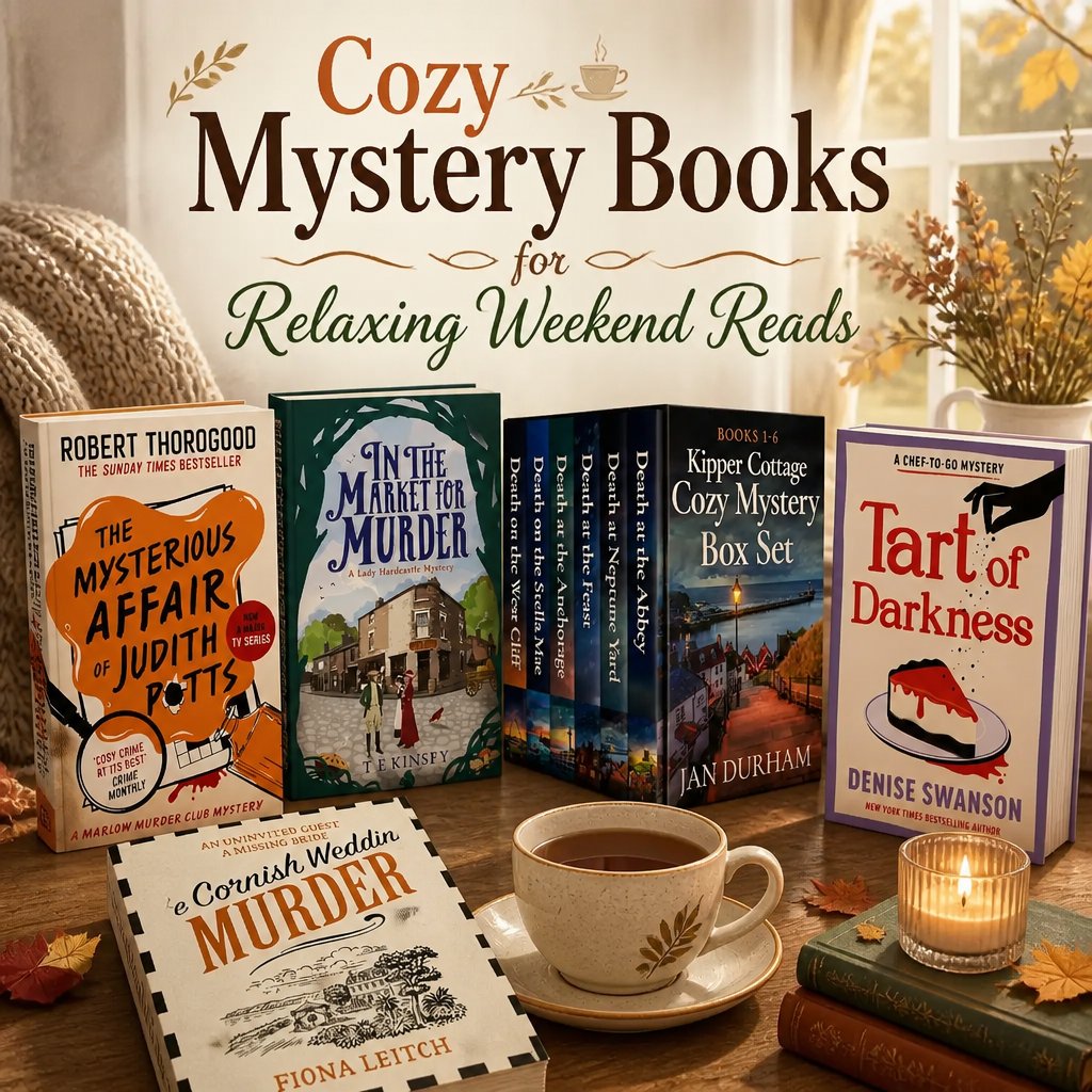 Cozy Mystery Books for Relaxing Weekend Reads